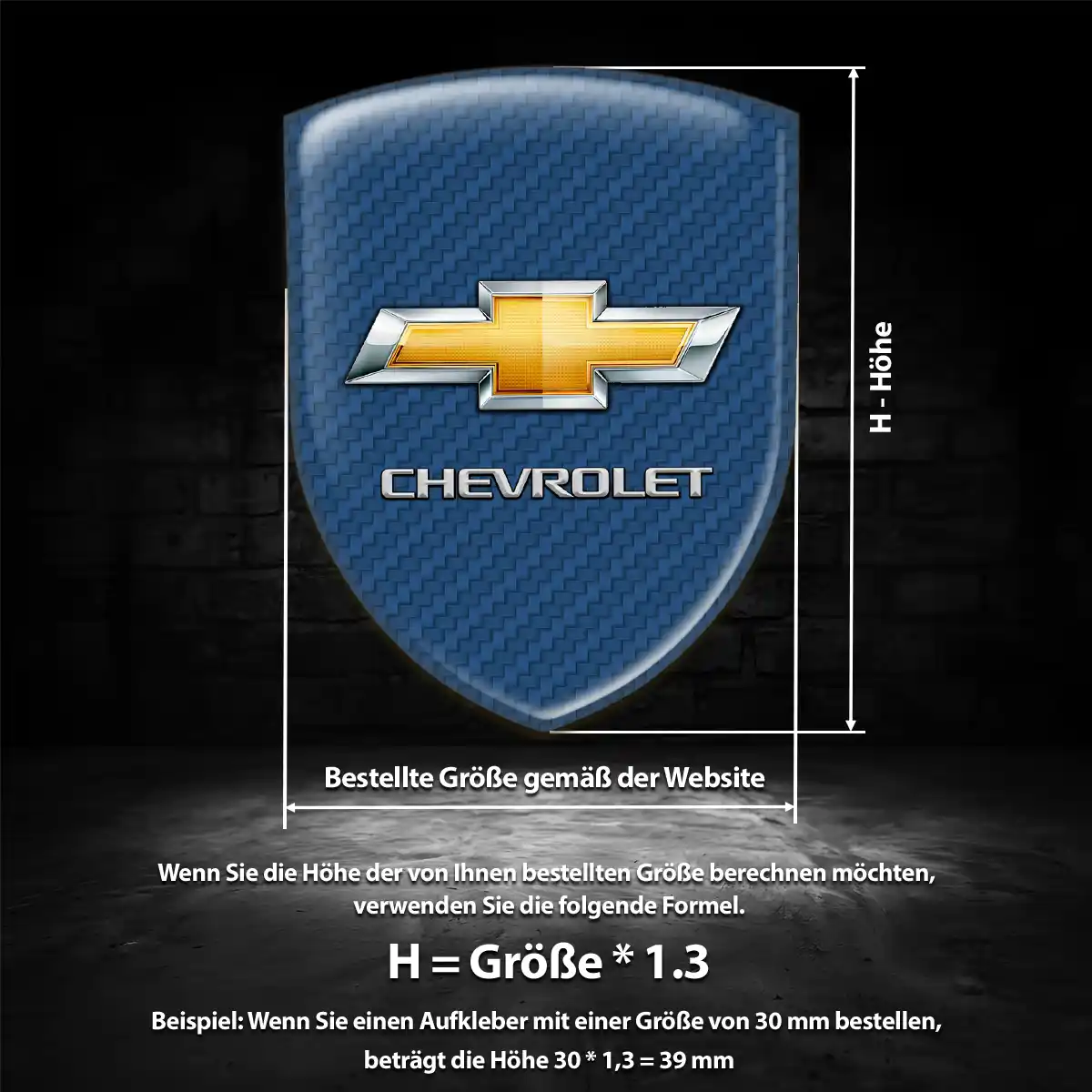 Chevrolet Silikon Aufkleber Embleme Auto Limitierte Auflage