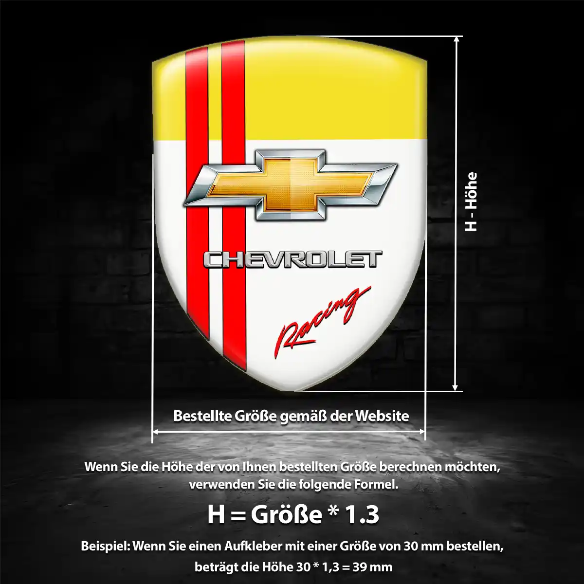 Chevrolet Silikon Aufkleber Embleme Auto Premium-Edition