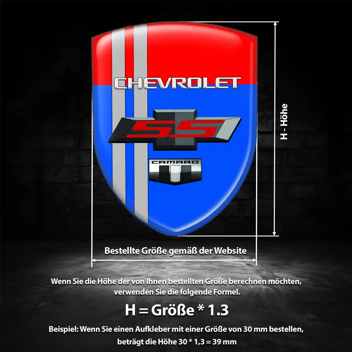 Chevrolet Silikon Aufkleber Hohe Qualität