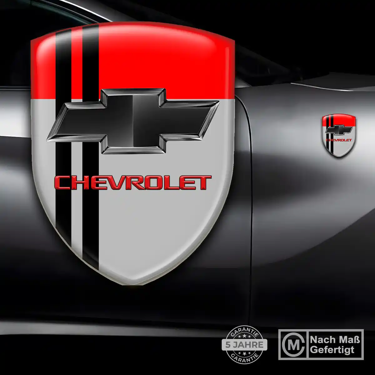 Chevrolet Silikon Aufkleber Wappen Premium-Edition