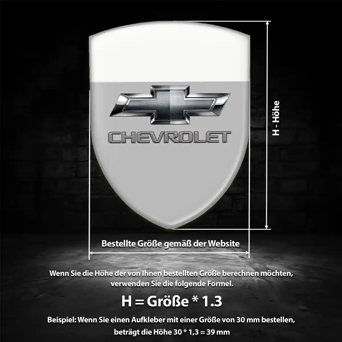 Chevrolet Wappen Aufkleber Auto Stilvolles Design