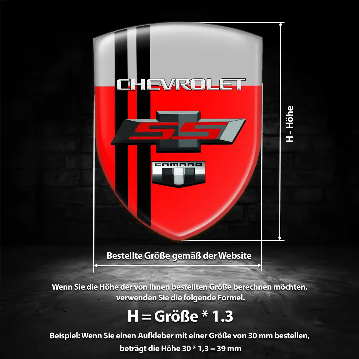 Chevrolet Wappen Aufkleber Emblem Auto Limitierte Auflage