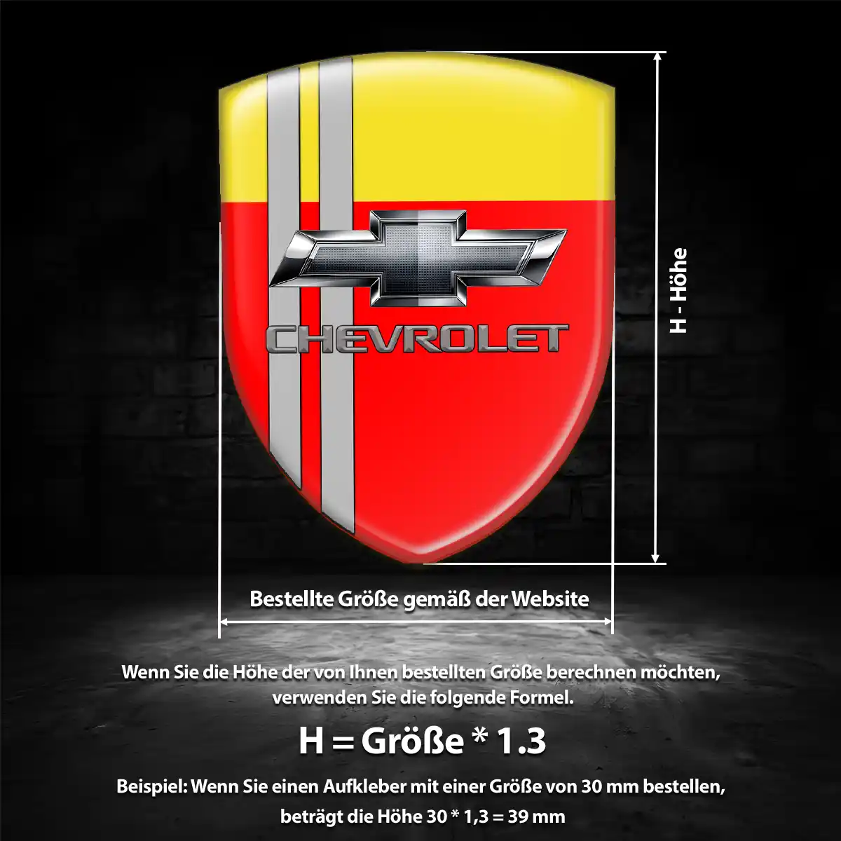 Chevrolet Wappen Aufkleber Emblem Auto Stilvolles Design