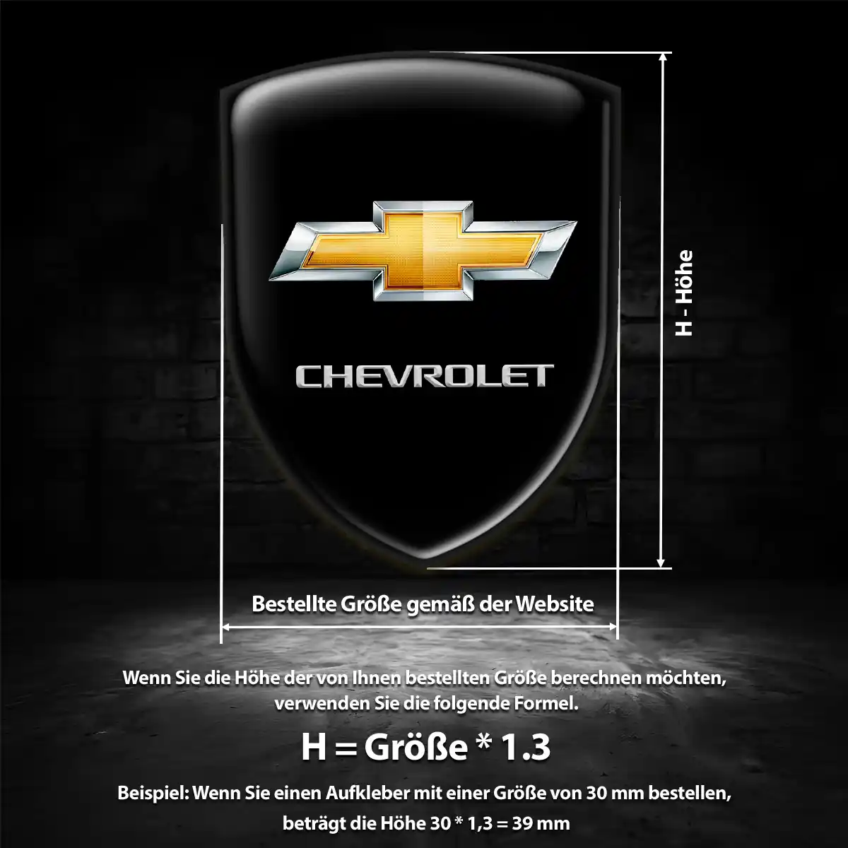 Chevrolet Wappen Aufkleber Emblem Hohe Qualität