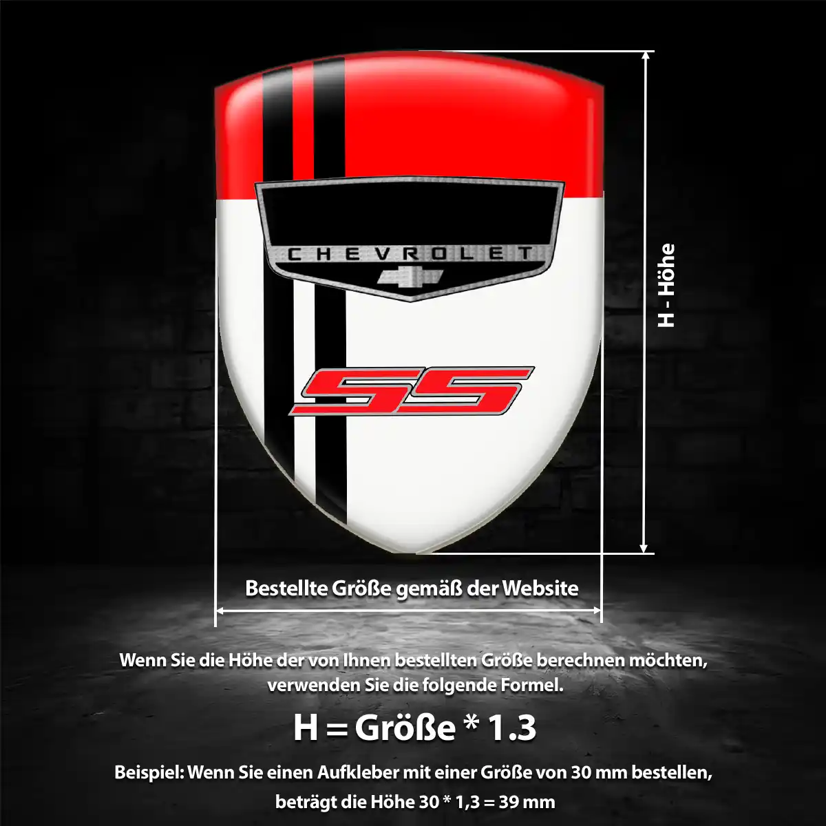 Chevrolet Wappen Aufkleber Emblem Stilvolles Design