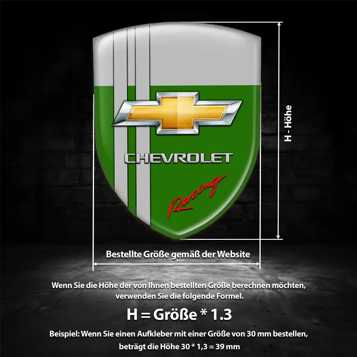 Chevrolet Wappen Aufkleber Hohe Qualität