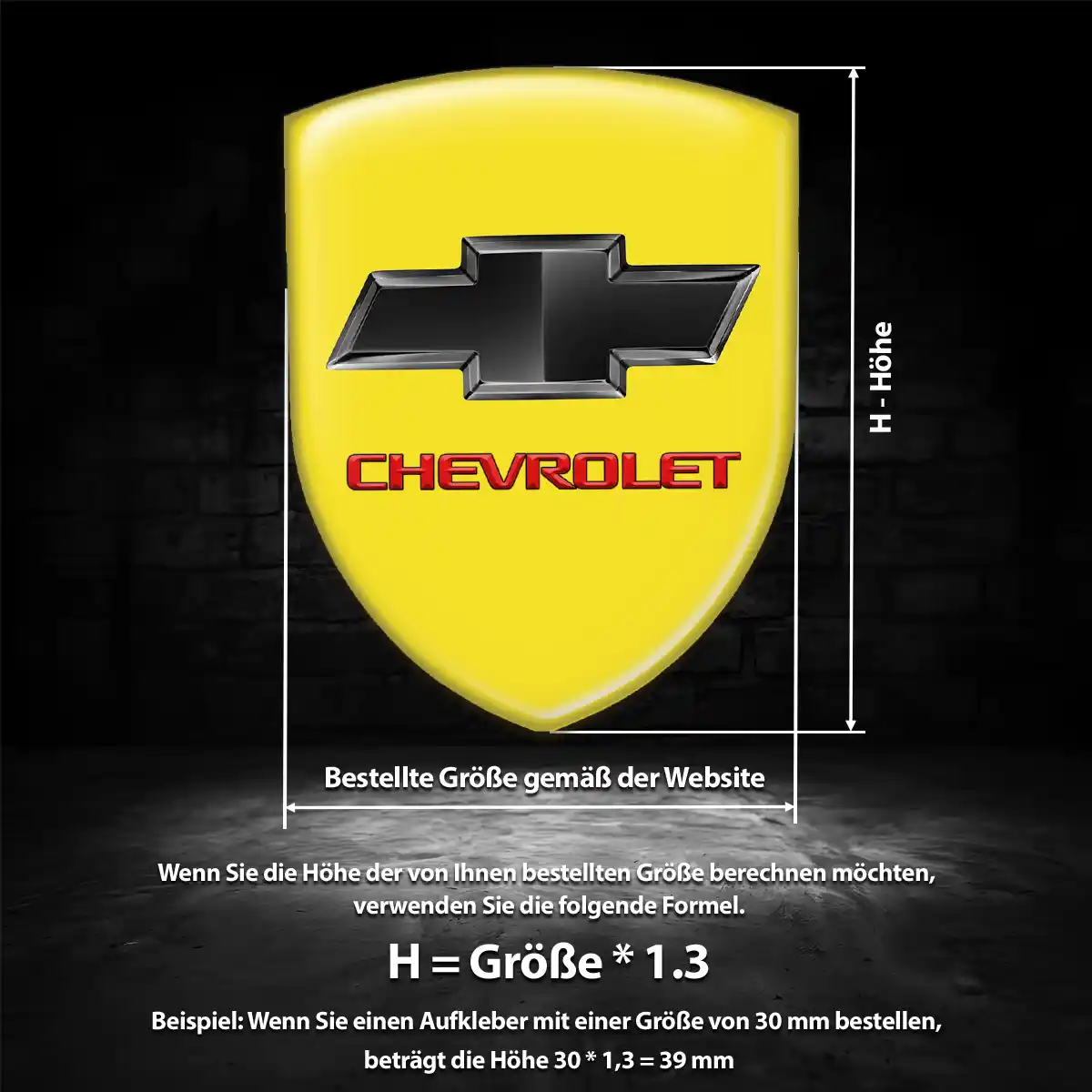 Chevrolet Wappen Aufkleber Stilvolles Design