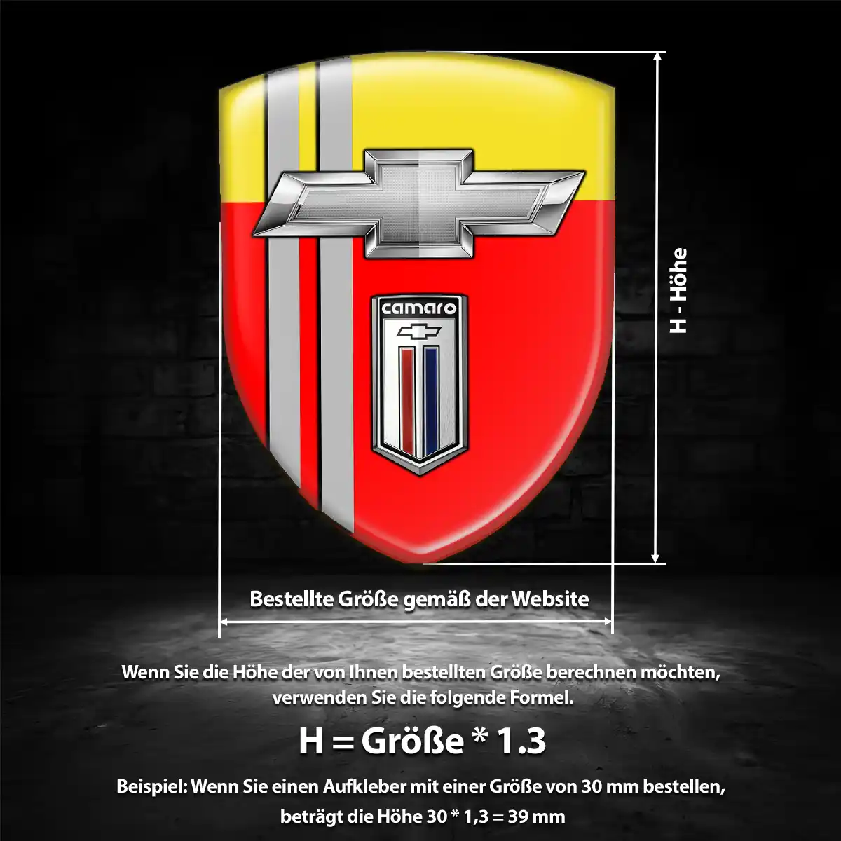 Chevrolet Wappen Emblem Aufkleber Hohe Qualität