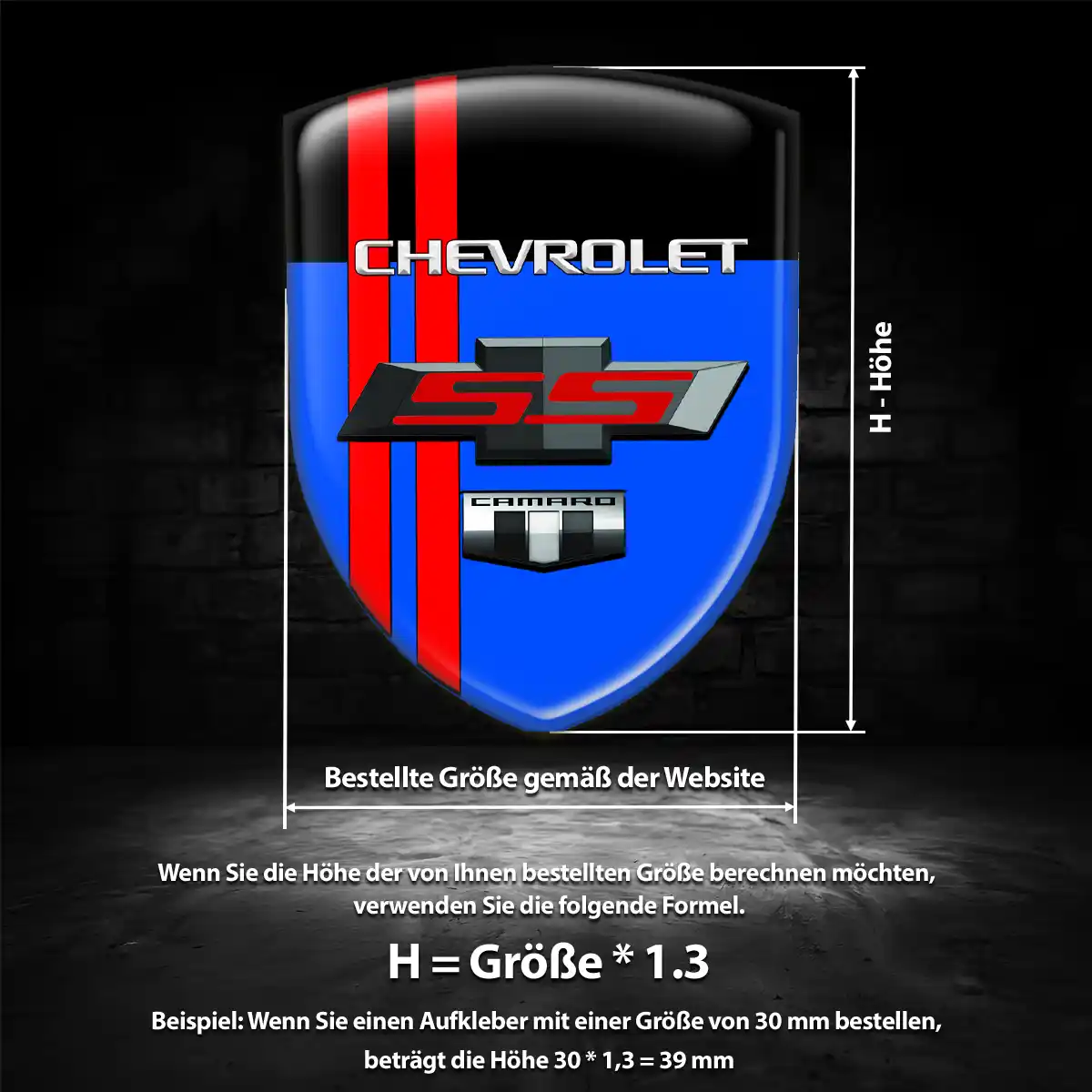Chevrolet Wappen Emblem Aufkleber Stilvolles Design