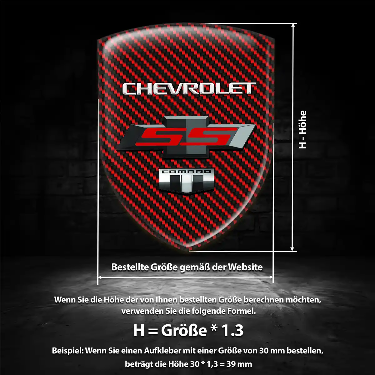 Chevrolet Wappen Emblem Auto Limitierte Auflage