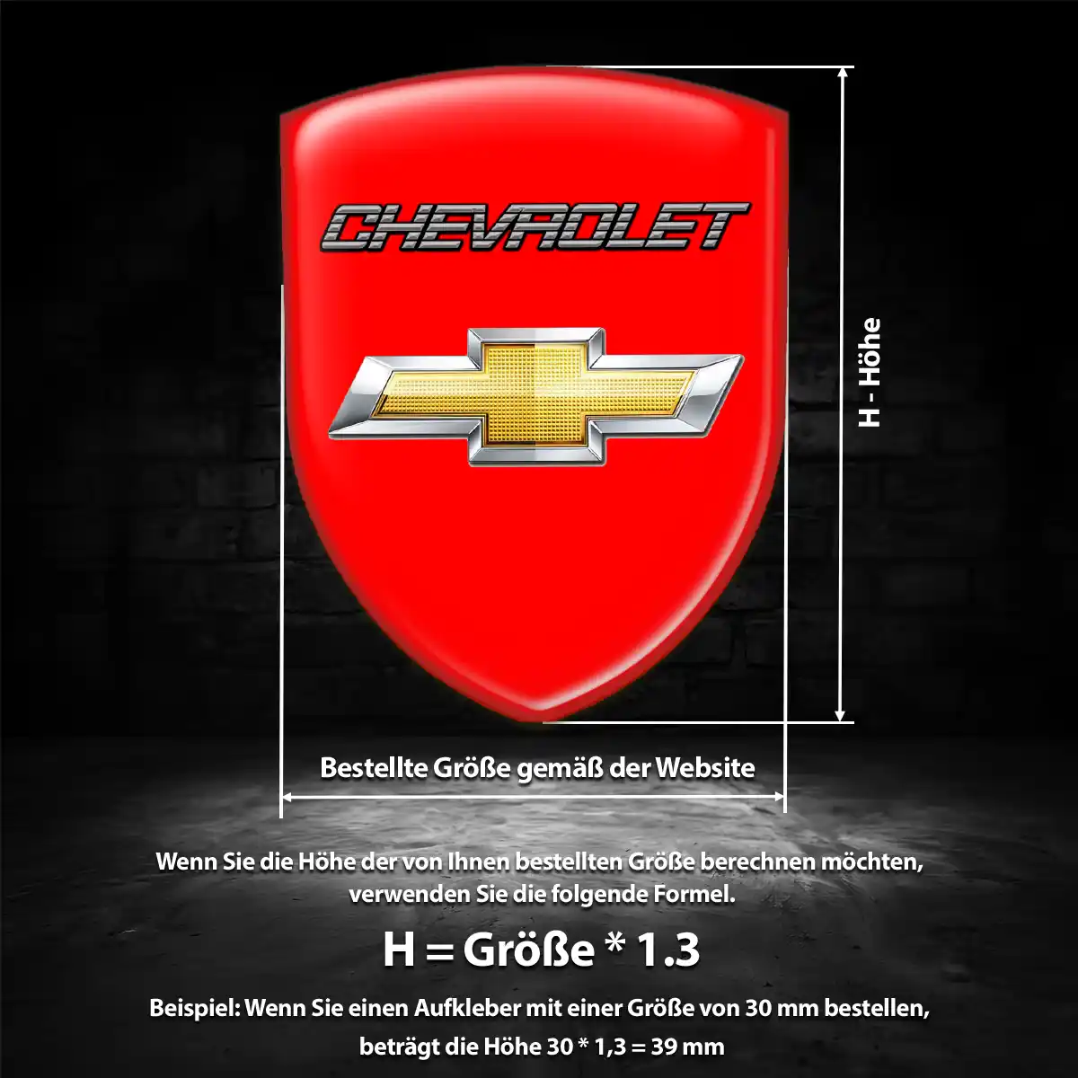 Chevrolet Wappen Emblem Auto Luxus-Edition