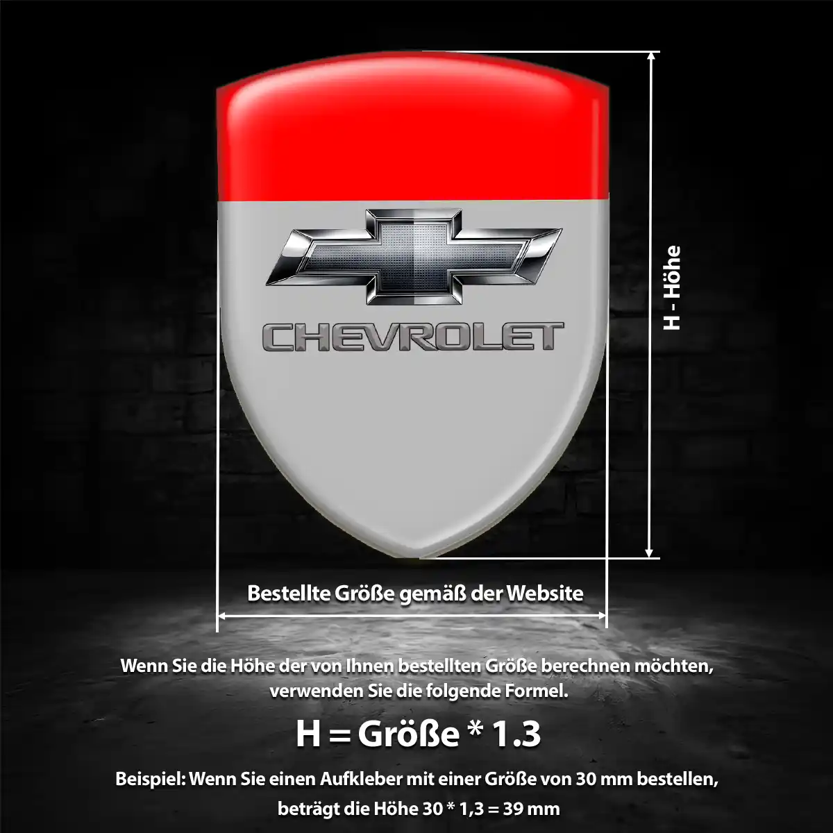 Chevrolet Wappen Emblem Hohe Qualität