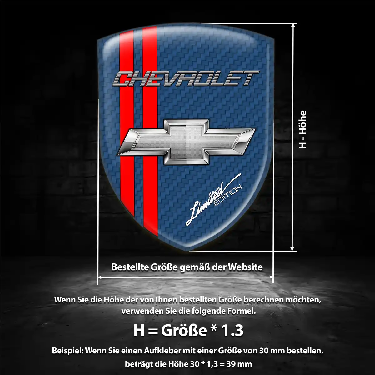 Chevrolet Wappen Emblem Luxus-Edition