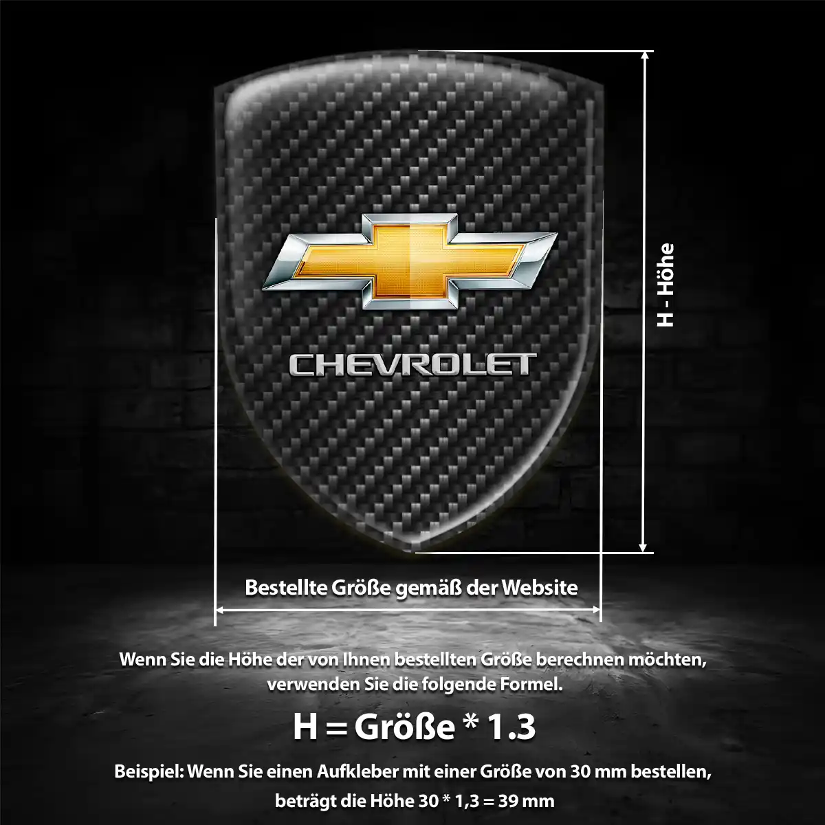 Chevrolet Wappen Emblem Premium-Edition