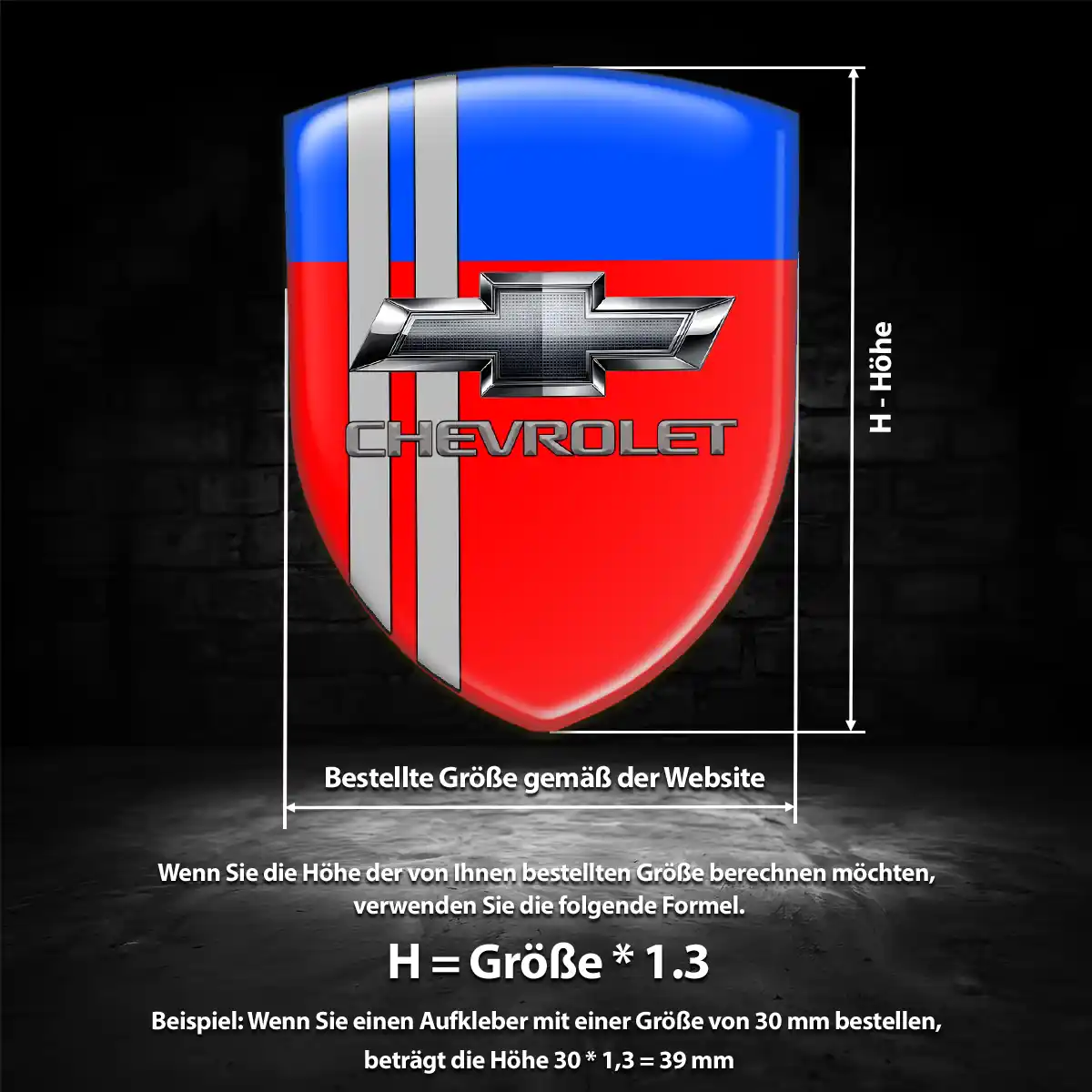Chevrolet Wappen Emblem Premiumqualität