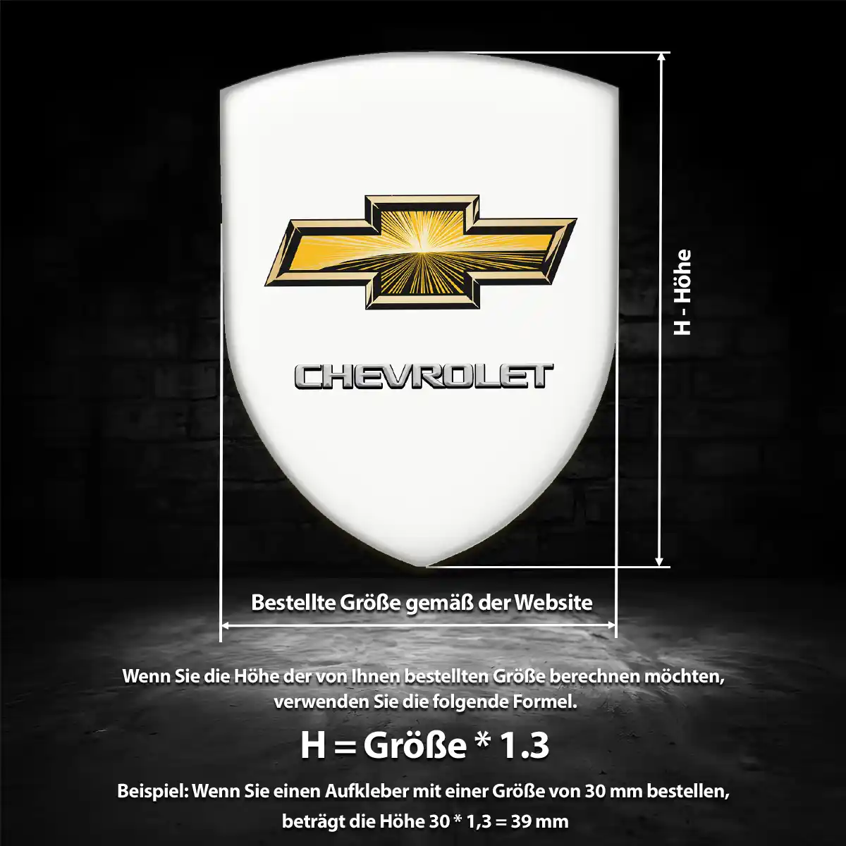 Chevrolet Wappen Emblem Stilvolles Design