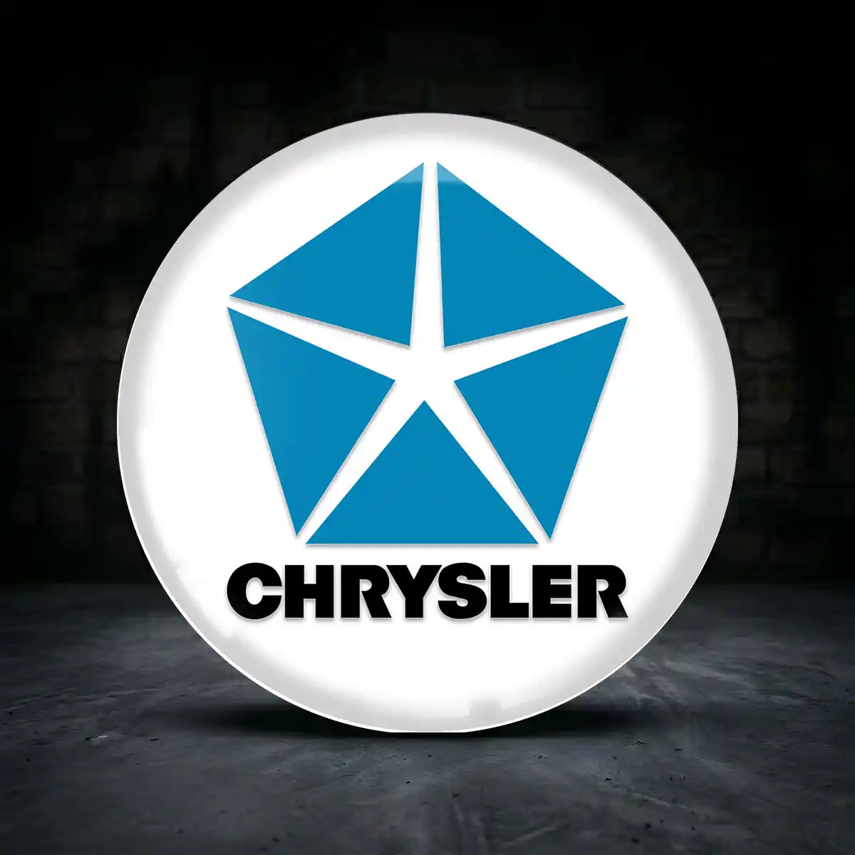 Chrysler Nabendeckel Aufkleber Premium-Edition