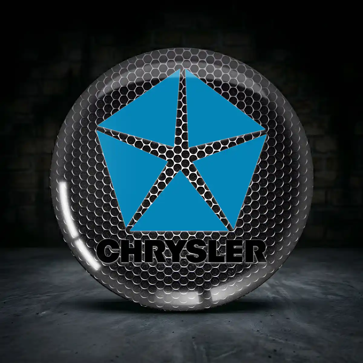 Chrysler Silikon Aufkleber Embleme Premium-Edition