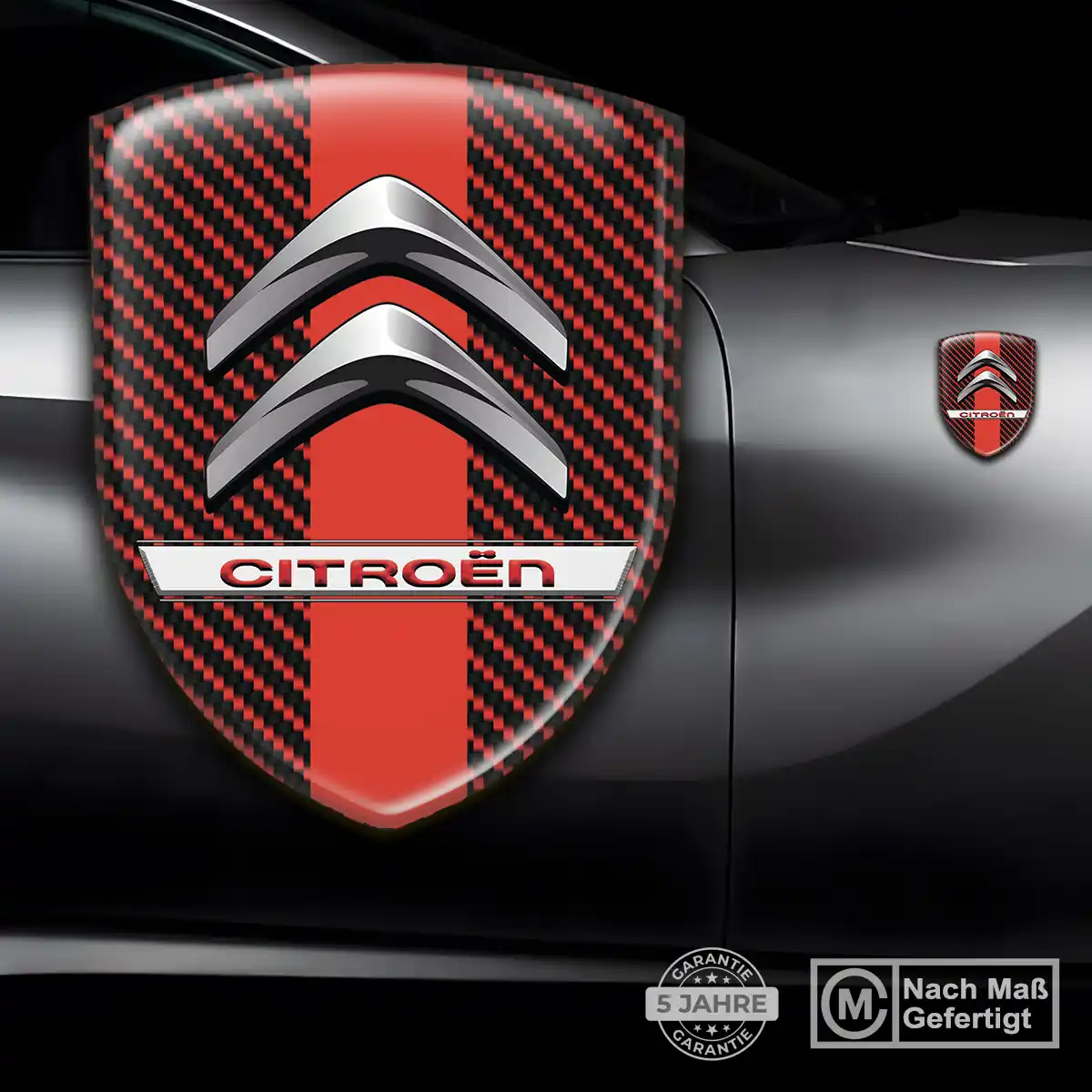 Citroen 3D Gel Aufkleber Anspruchsvolles Design