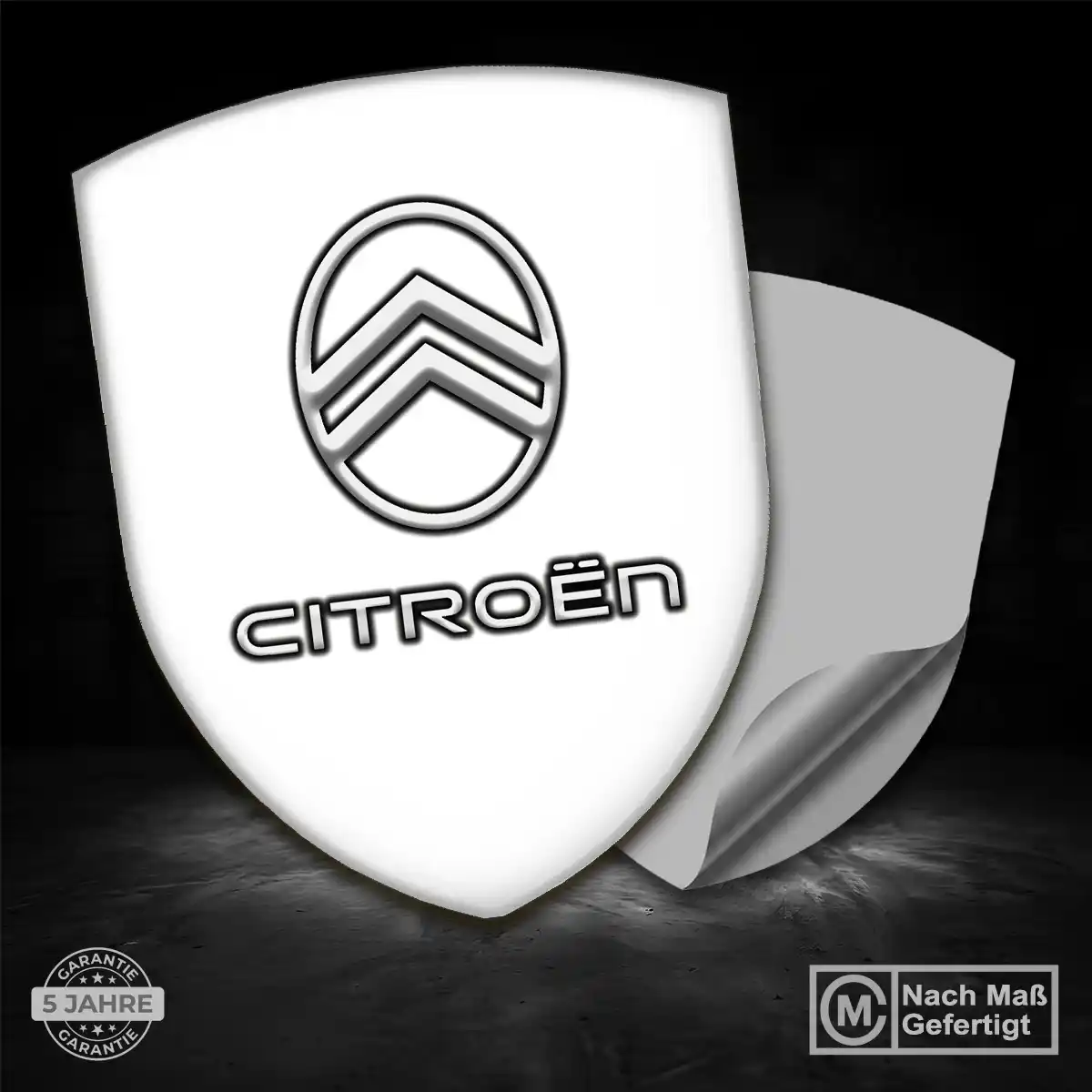 Citroen 3D Gel Aufkleber Auto Edles Design