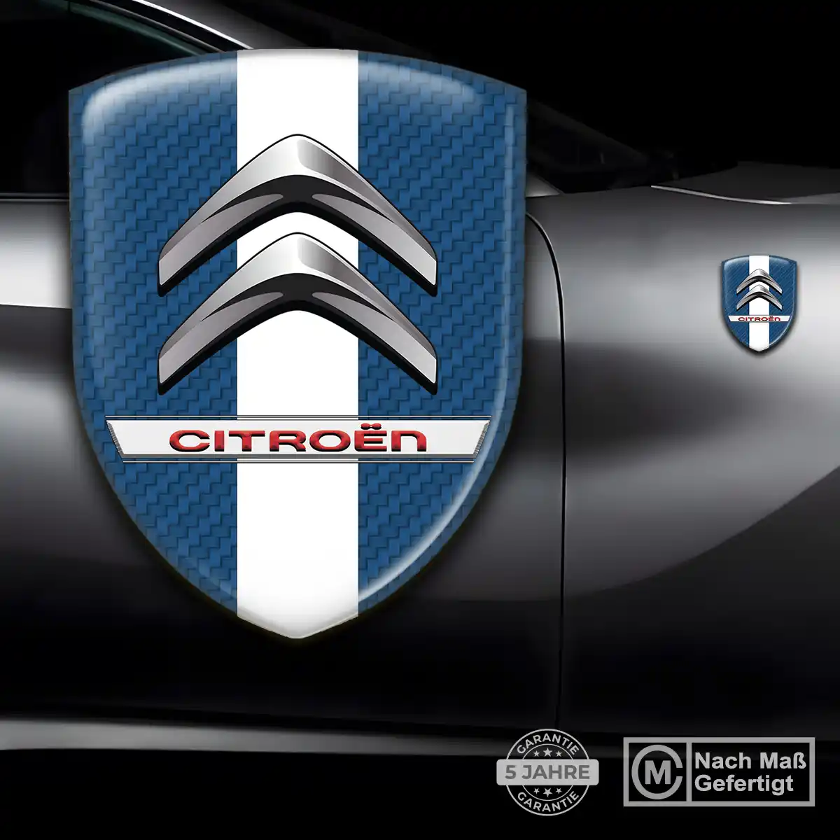 Citroen 3D Gel Aufkleber Auto Elegantes Design