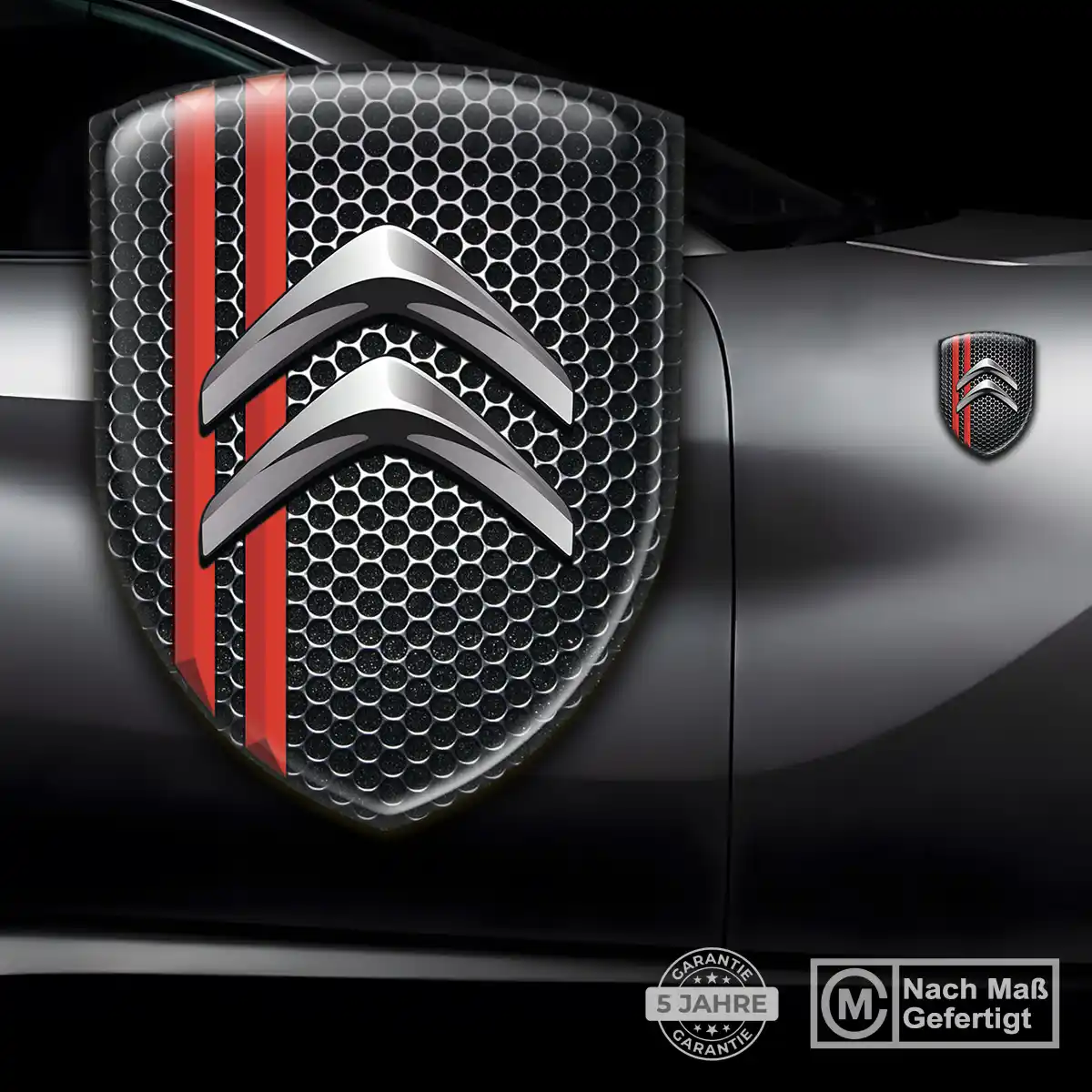 Citroen 3D Gel Aufkleber Auto Hochwertiges Harz