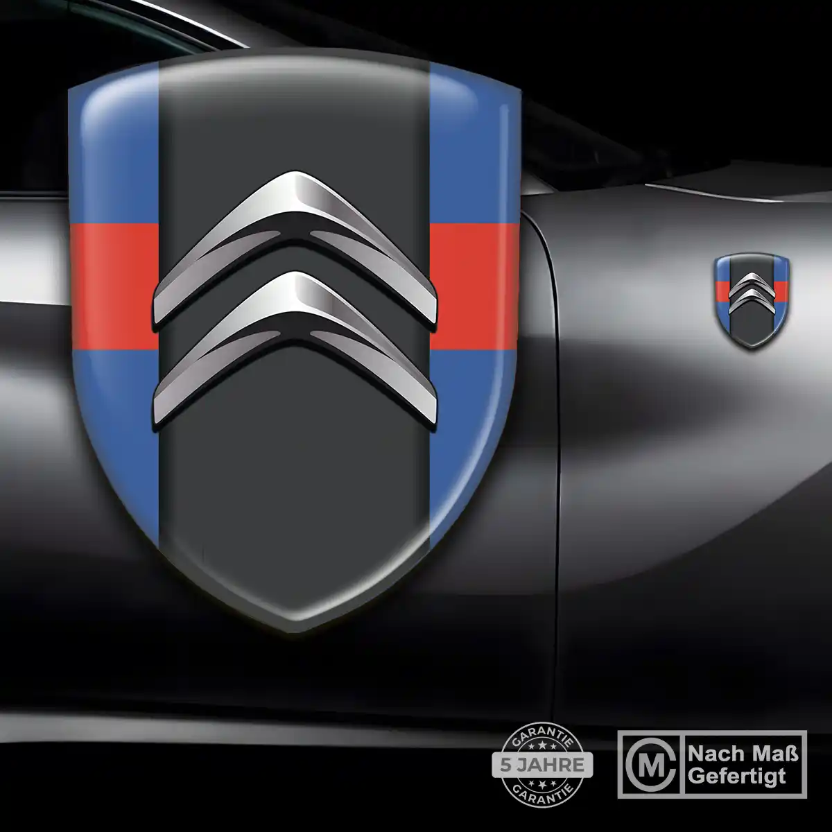 Citroen 3D Gel Aufkleber Auto Modernes Design