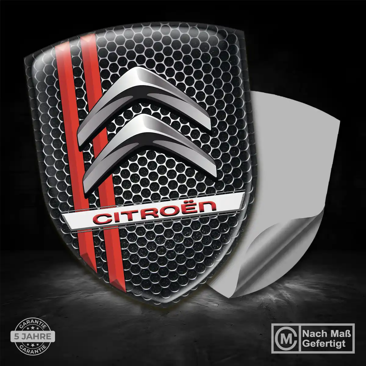 Citroen 3D Gel Aufkleber Auto Premium-Edition