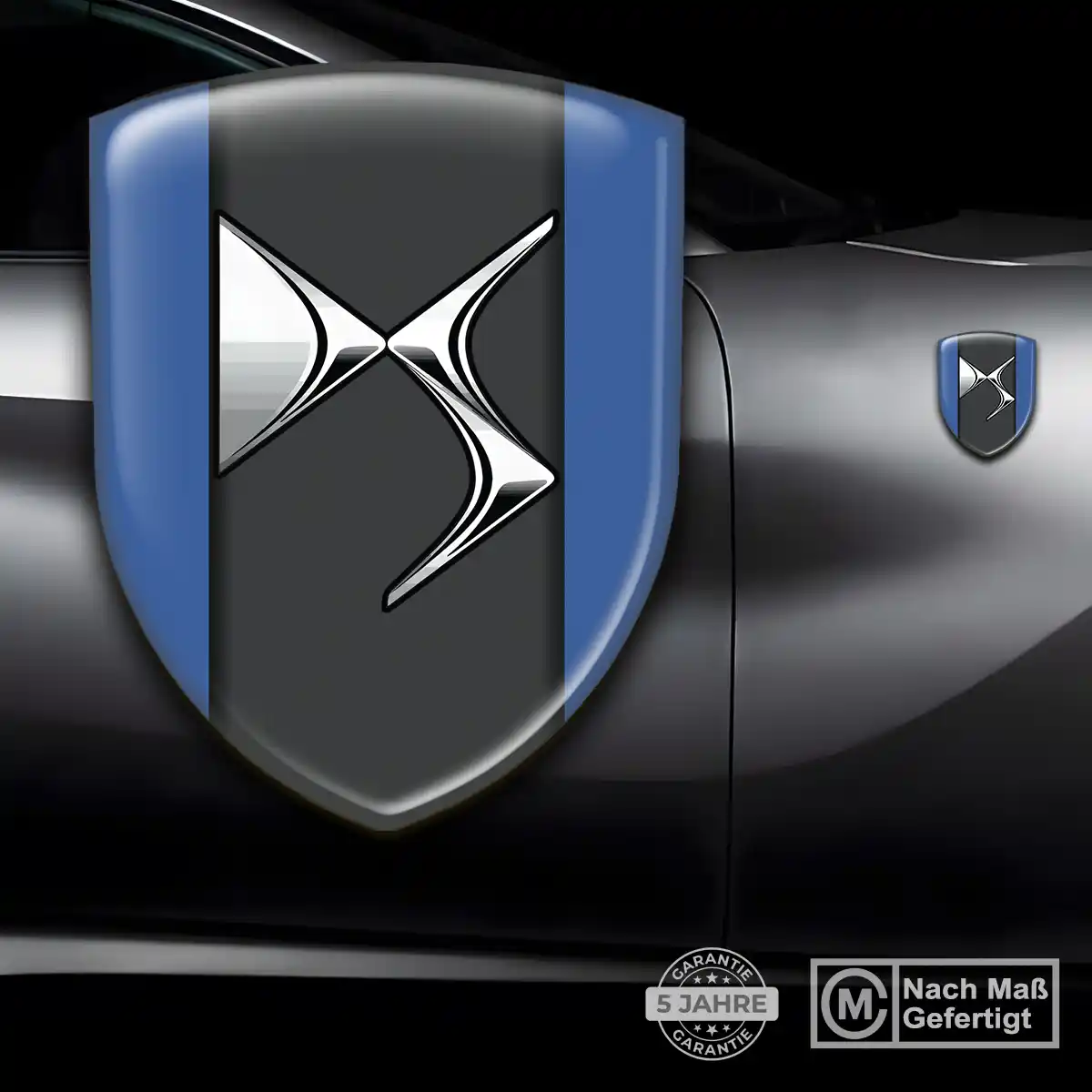 Citroen 3D Gel Aufkleber Auto Premiumqualität