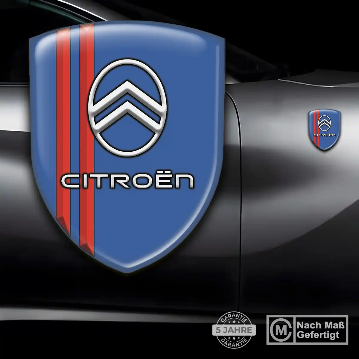 Citroen 3D Gel Aufkleber Edles Design