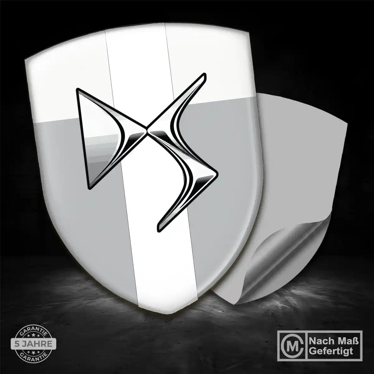 Citroen 3D Gel Aufkleber Elegantes Design