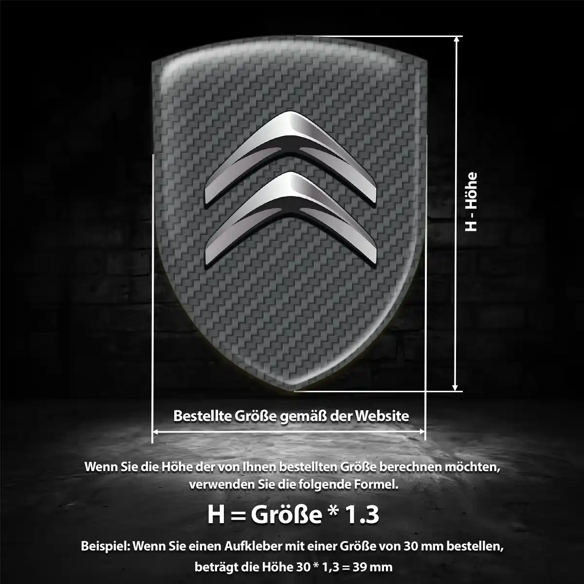Citroen 3D Gel Aufkleber Emblem Auto Stilvolles Design