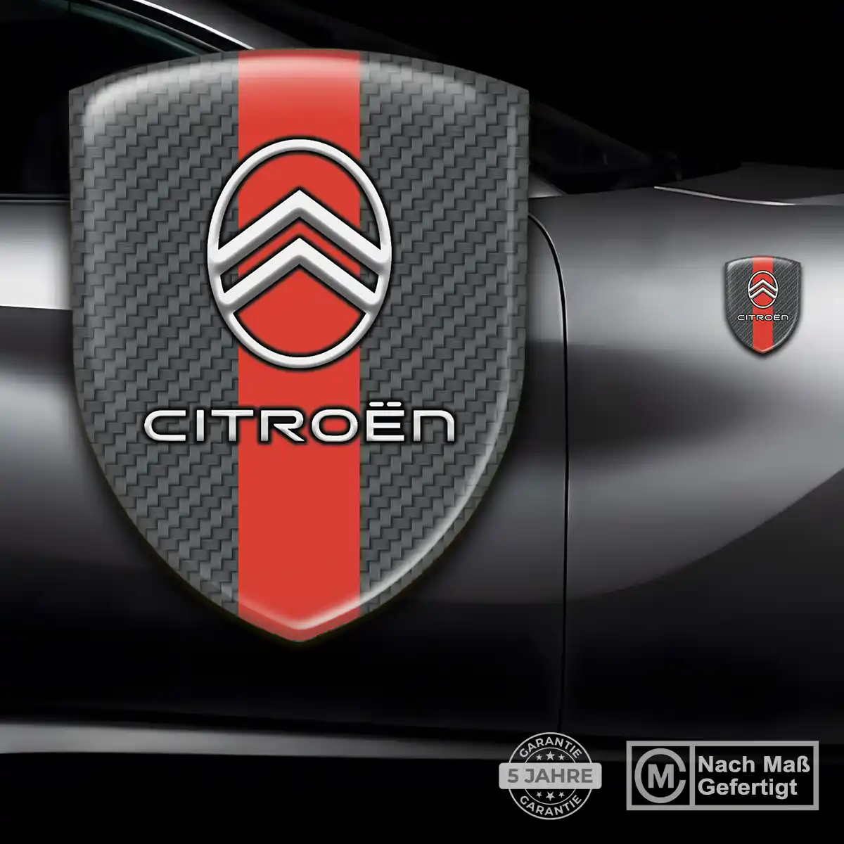 Citroen 3D Gel Aufkleber Emblem Elegantes Design