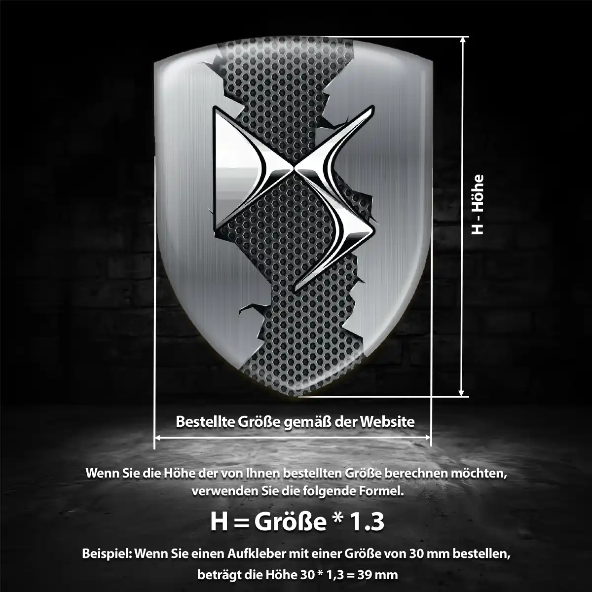 Citroen 3D Gel Aufkleber Emblem Modernes Design