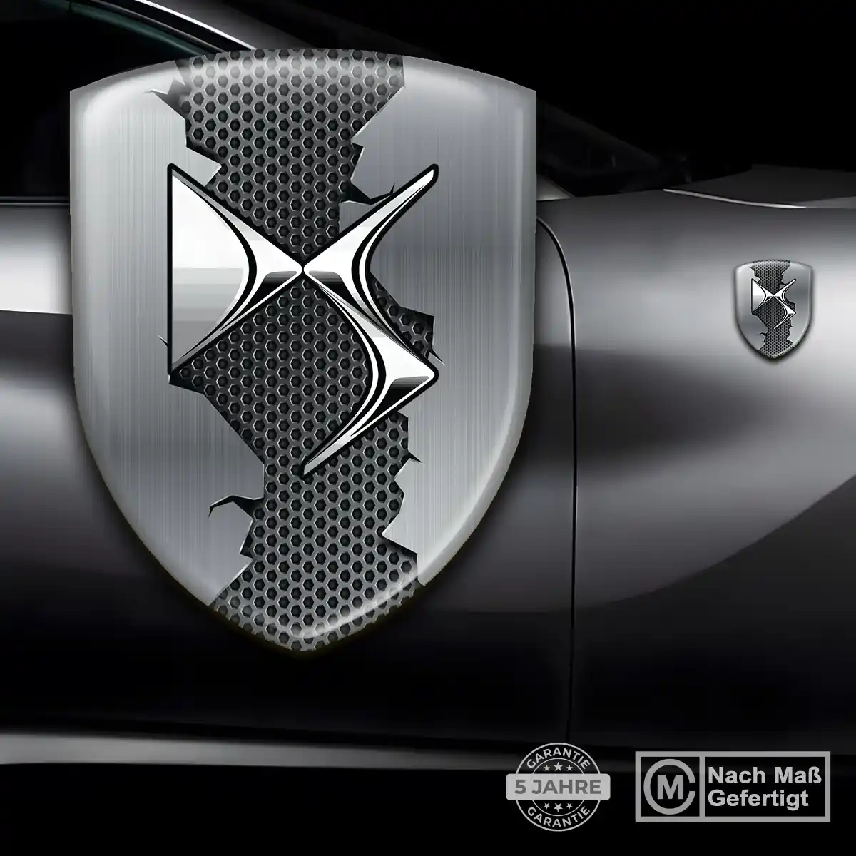 Citroen 3D Gel Aufkleber Emblem Modernes Design