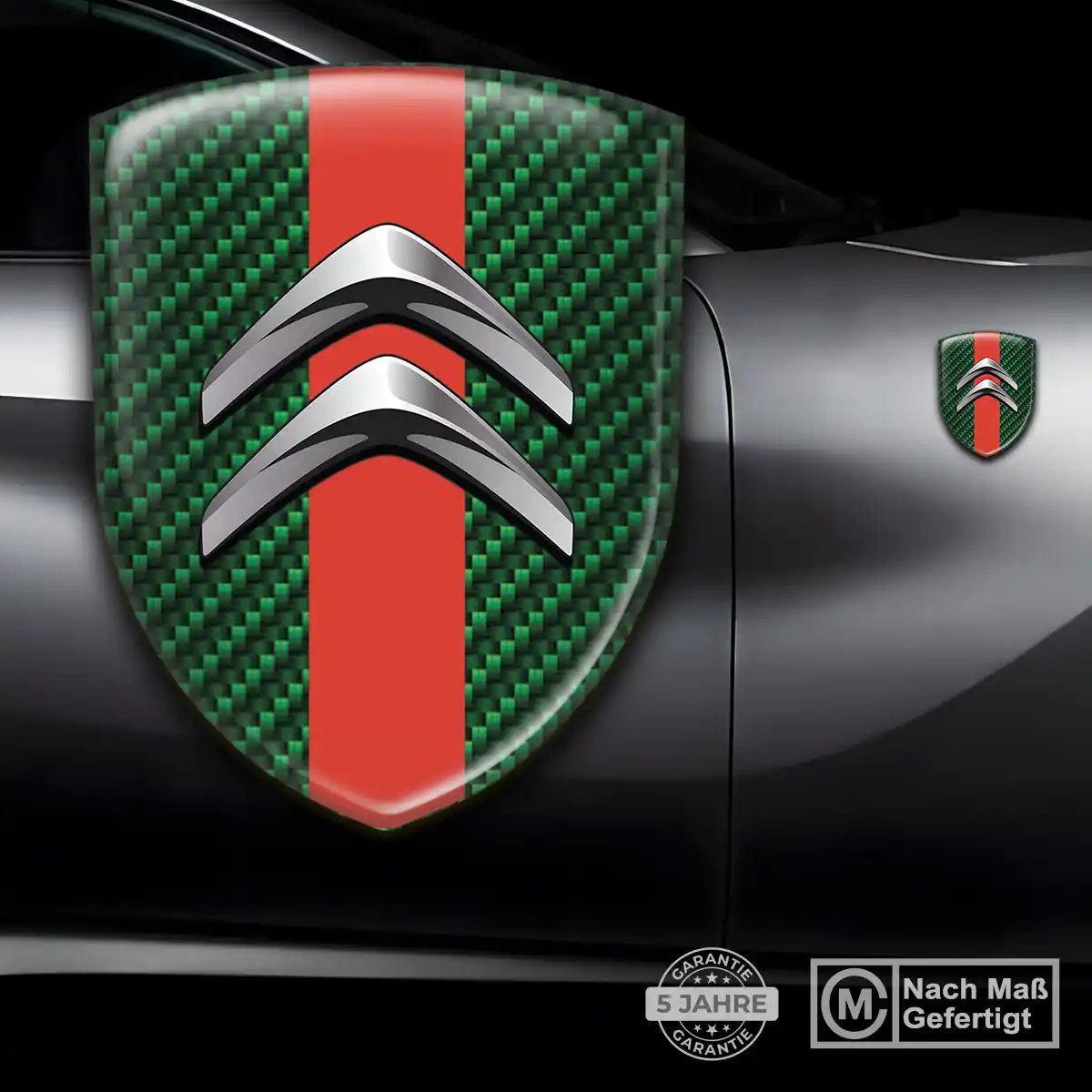 Citroen 3D Gel Aufkleber Emblem Premium-Edition