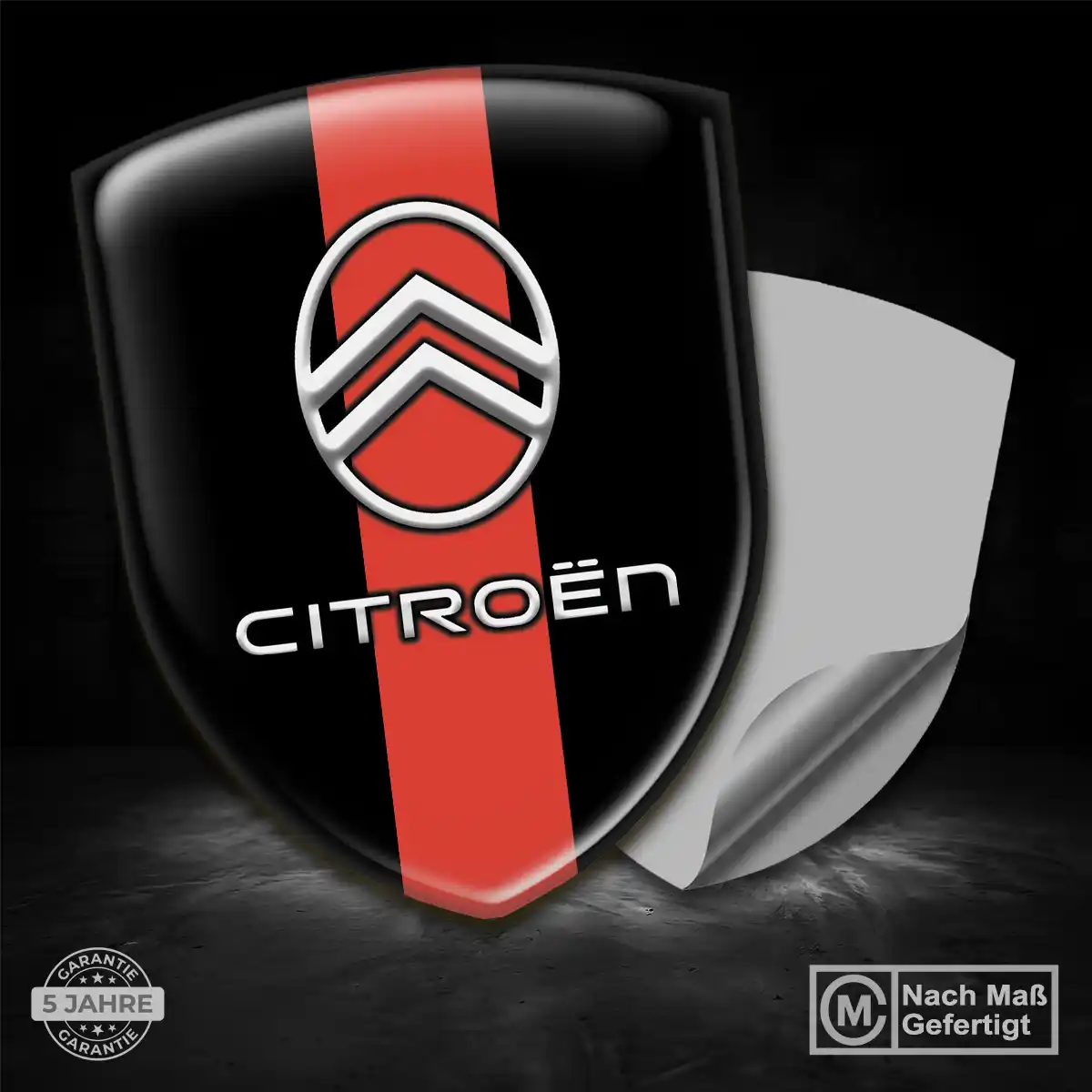 Citroen 3D Gel Aufkleber Emblem Premiumqualität