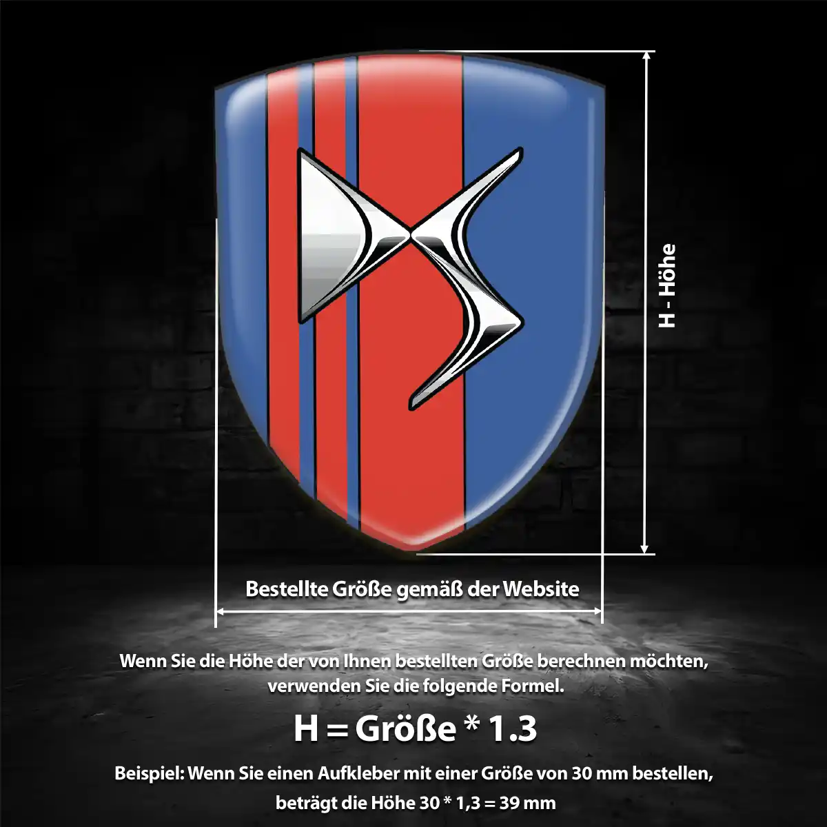 Citroen 3D Gel Aufkleber Emblem Stilvolles Design