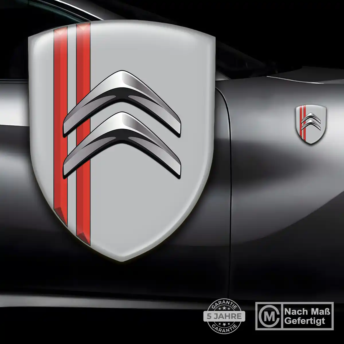 Citroen 3D Gel Aufkleber Embleme Auto Elegantes Design
