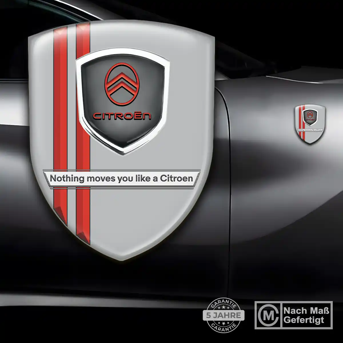 Citroen 3D Gel Aufkleber Embleme Auto Hochwertiges Harz