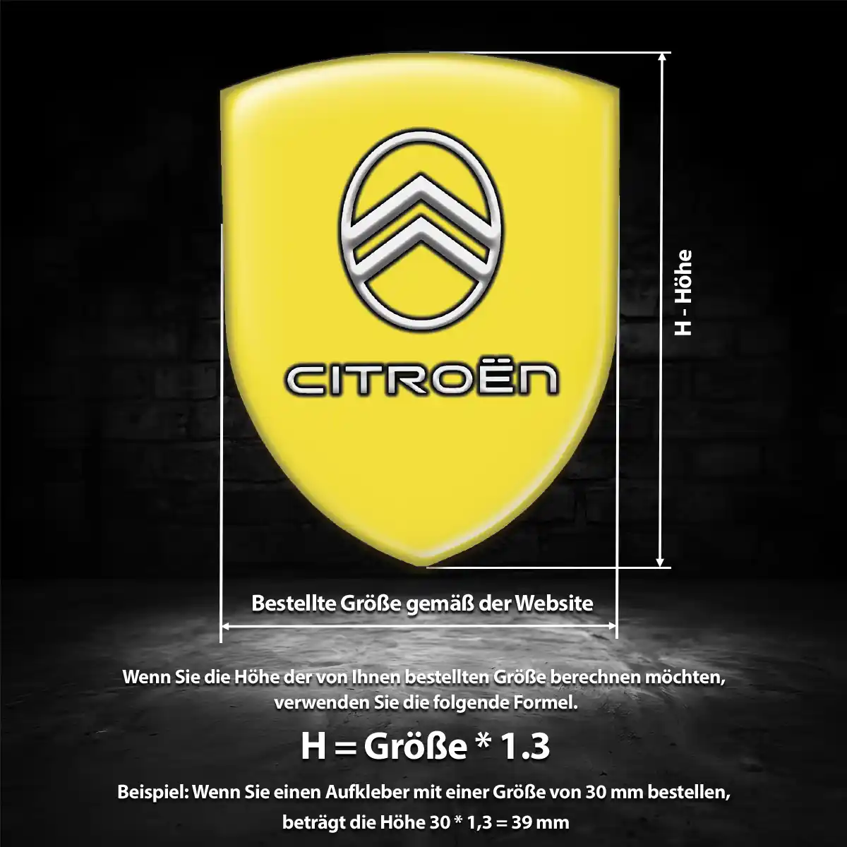 Citroen 3D Gel Aufkleber Embleme Auto Luxus-Edition