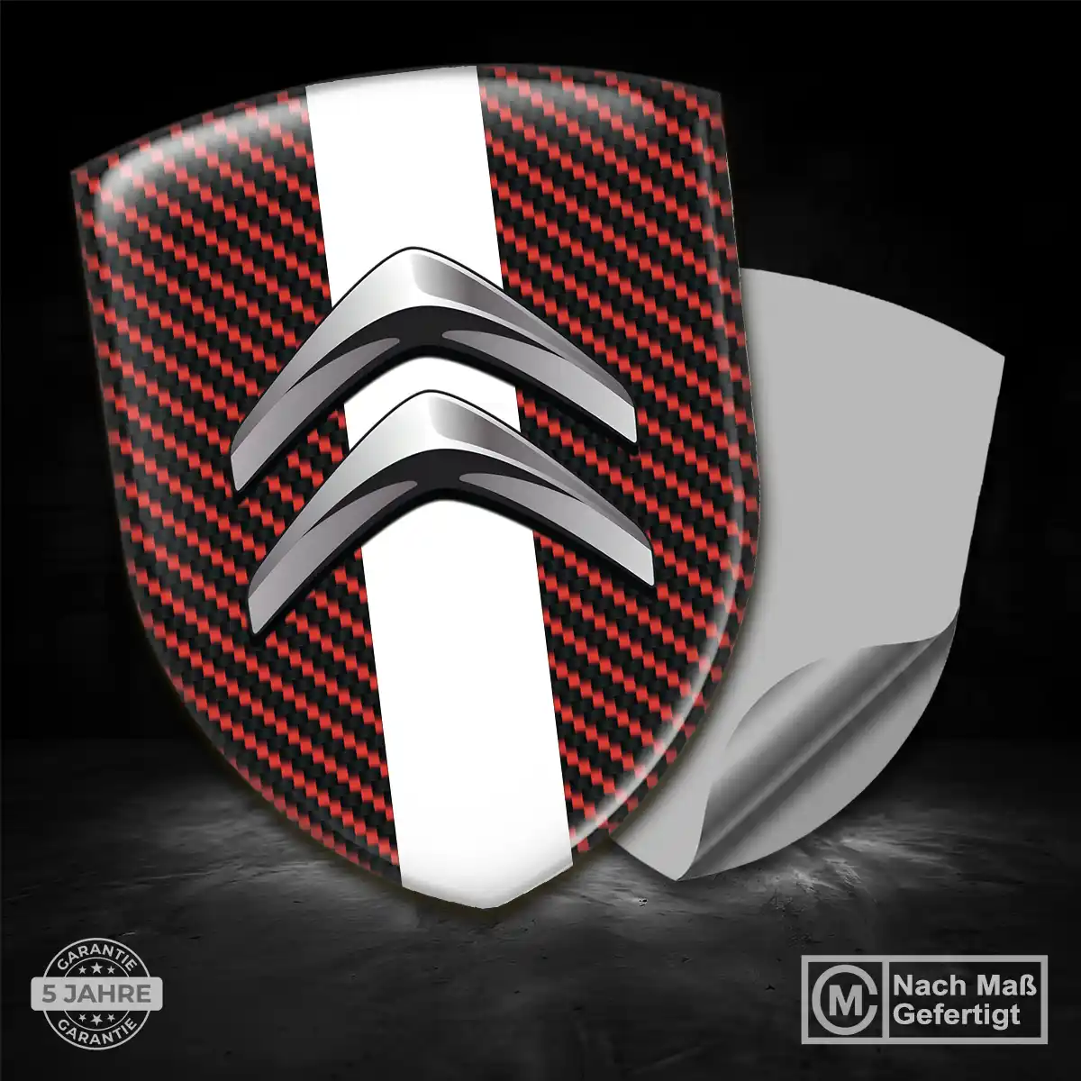 Citroen 3D Gel Aufkleber Embleme Auto Markenedition