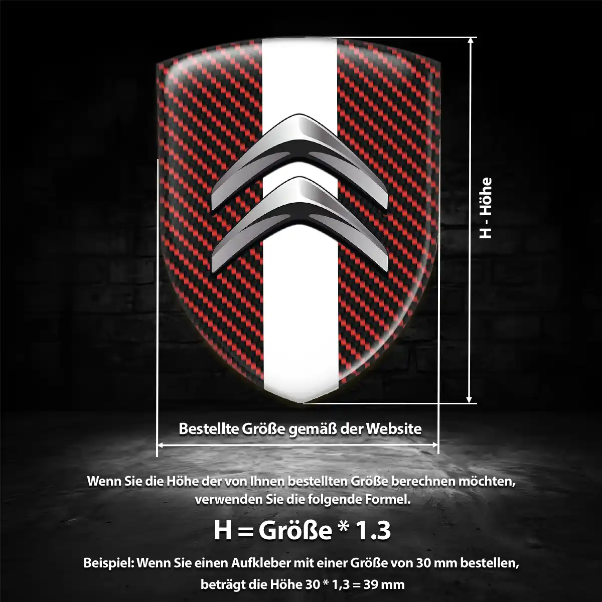 Citroen 3D Gel Aufkleber Embleme Auto Markenedition