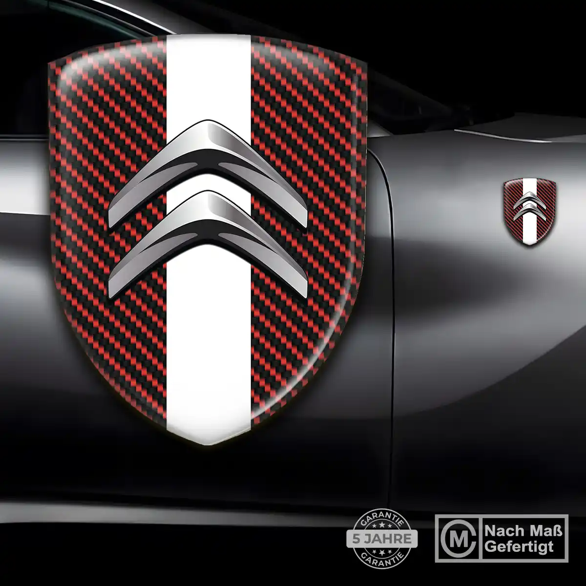 Citroen 3D Gel Aufkleber Embleme Auto Markenedition