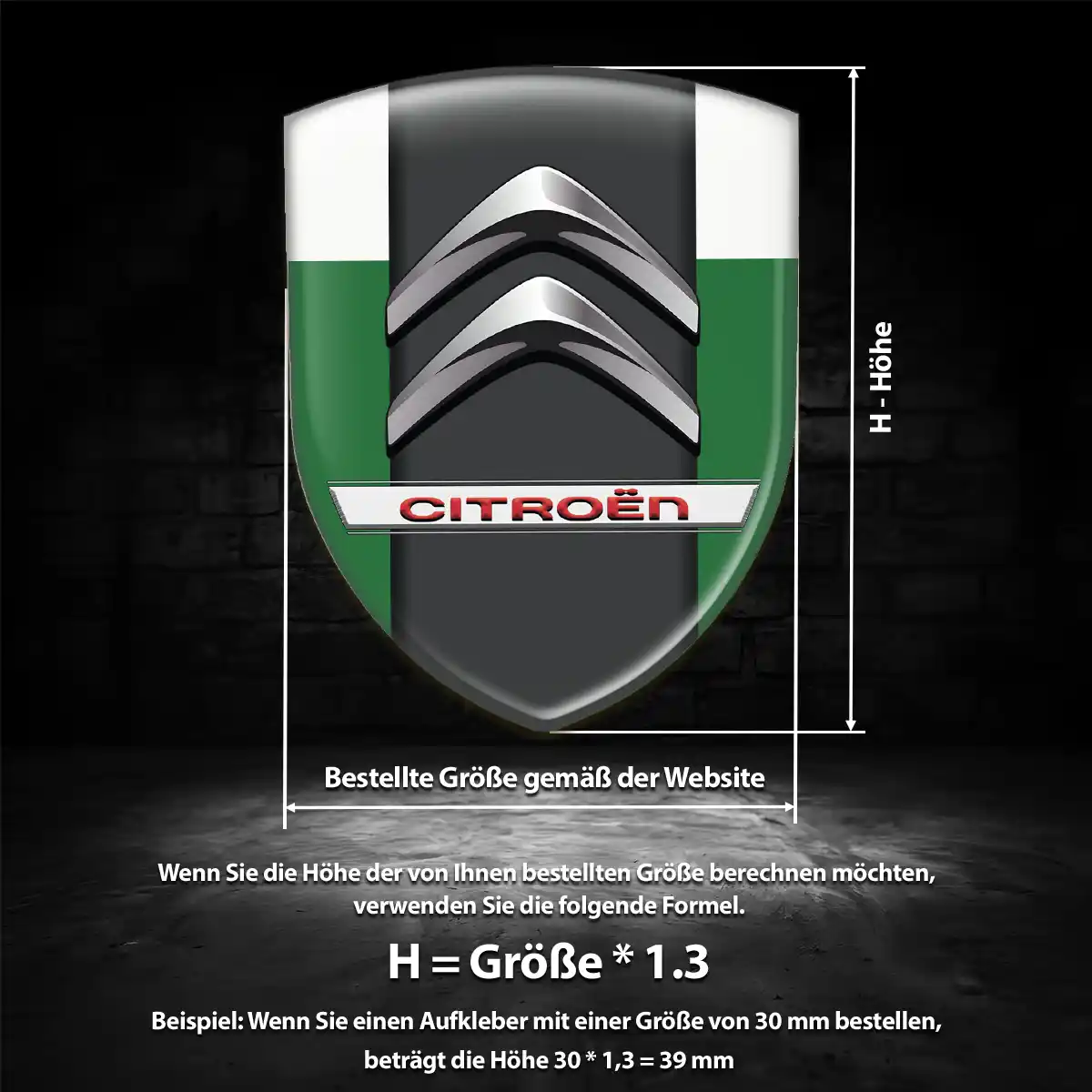 Citroen 3D Gel Aufkleber Embleme Auto Stilvolles Design