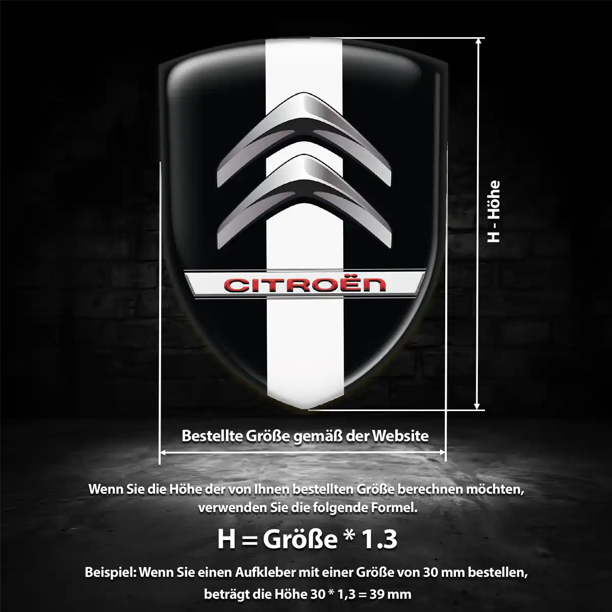 Citroen 3D Gel Aufkleber Embleme Auto Tuningfahrzeug