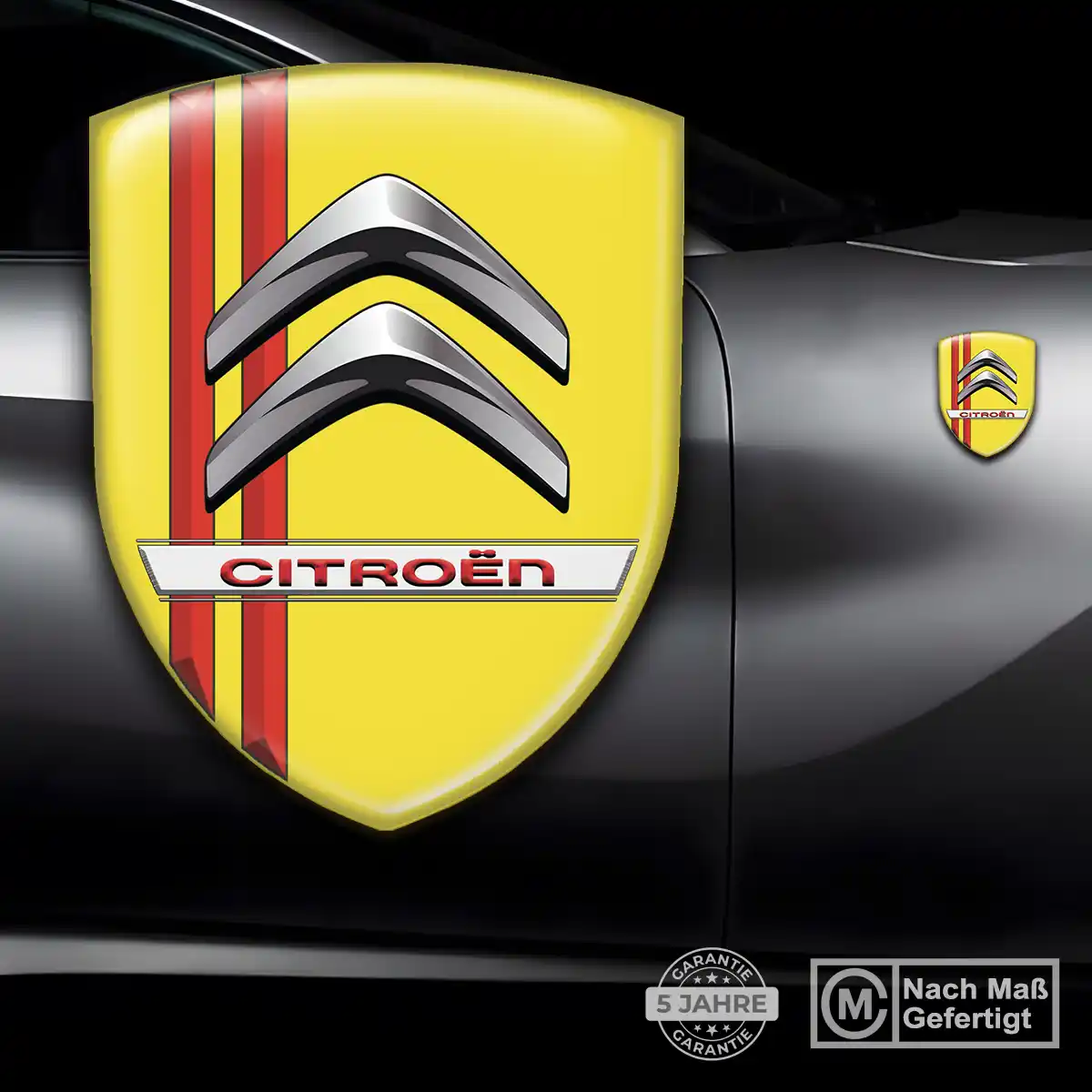 Citroen 3D Gel Aufkleber Embleme Edles Design