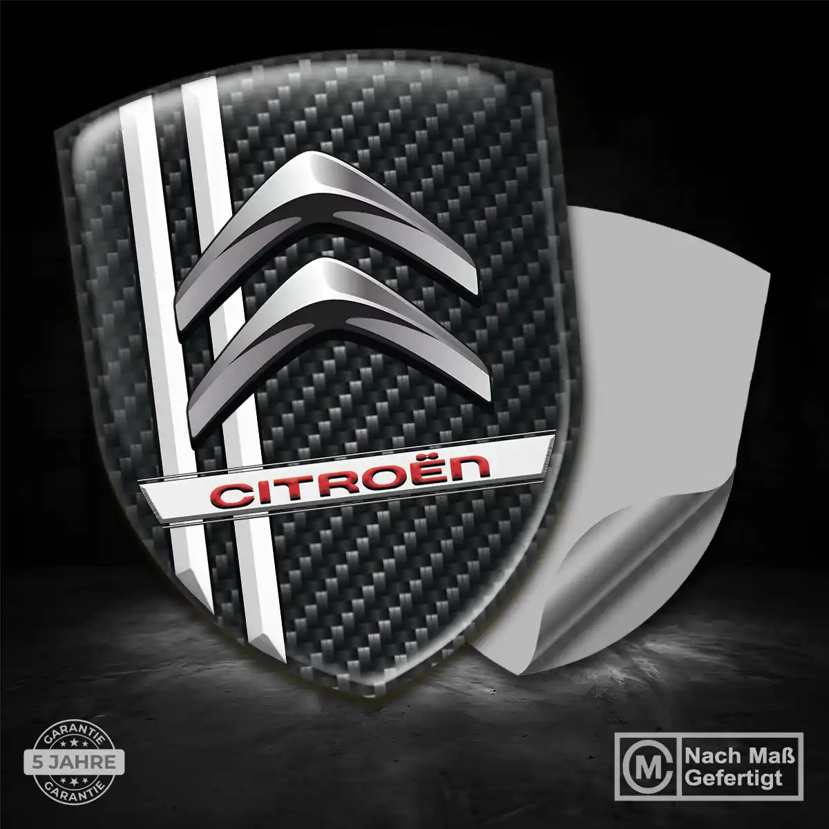 Citroen 3D Gel Aufkleber Embleme Exterieurdesign
