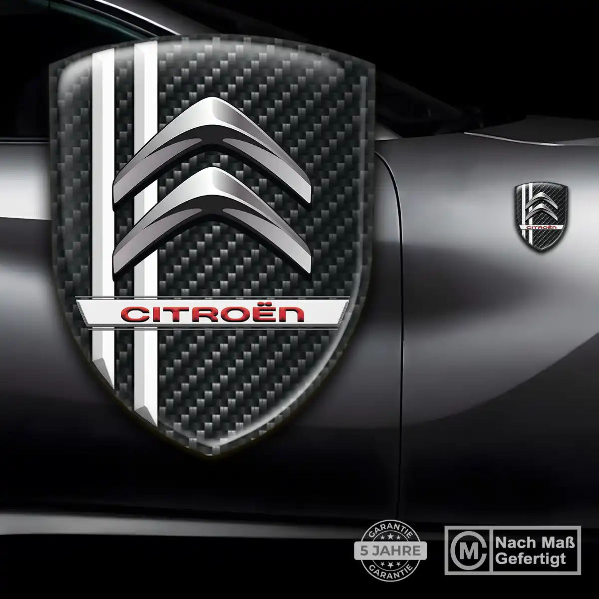 Citroen 3D Gel Aufkleber Embleme Exterieurdesign
