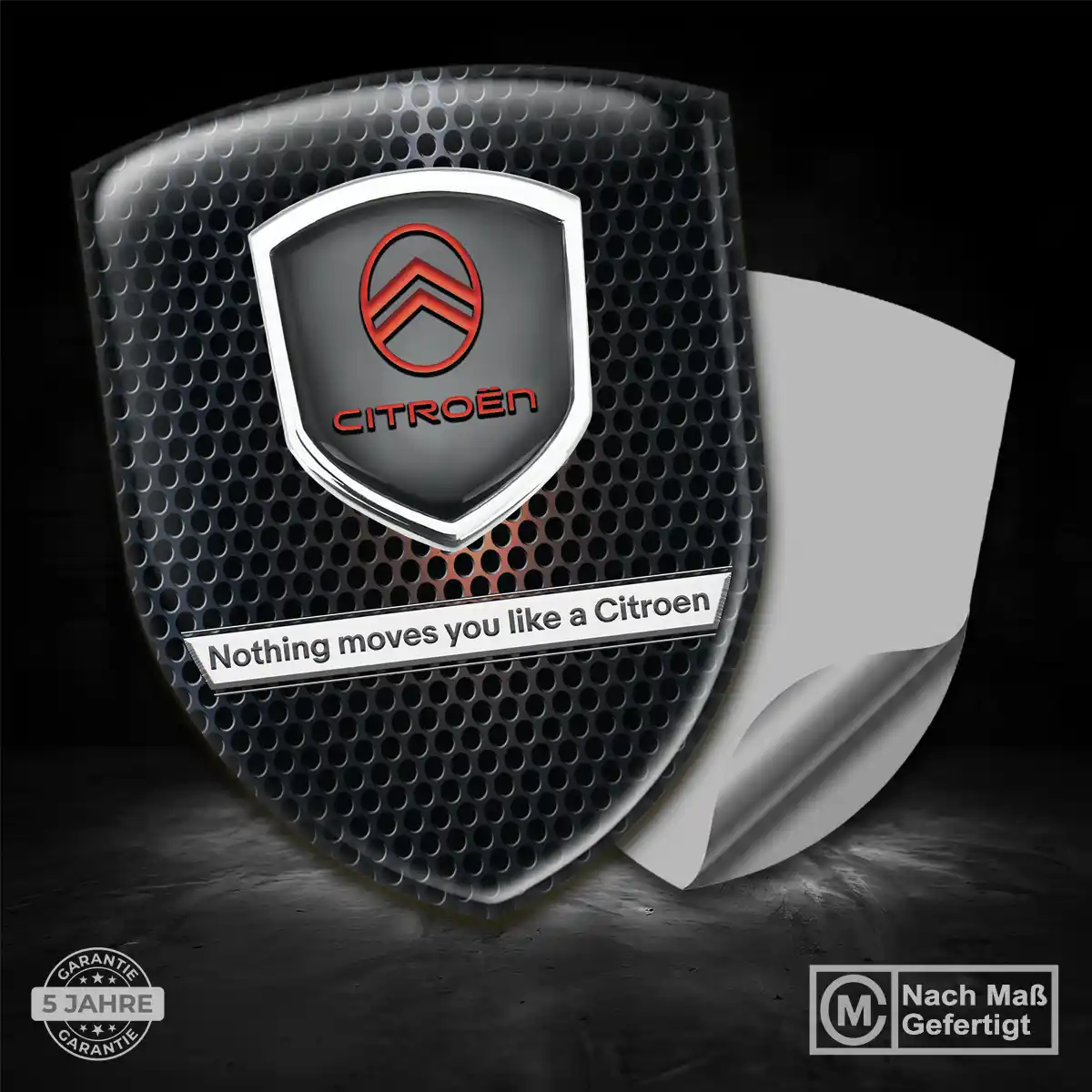 Citroen 3D Gel Aufkleber Embleme Interieurdesign